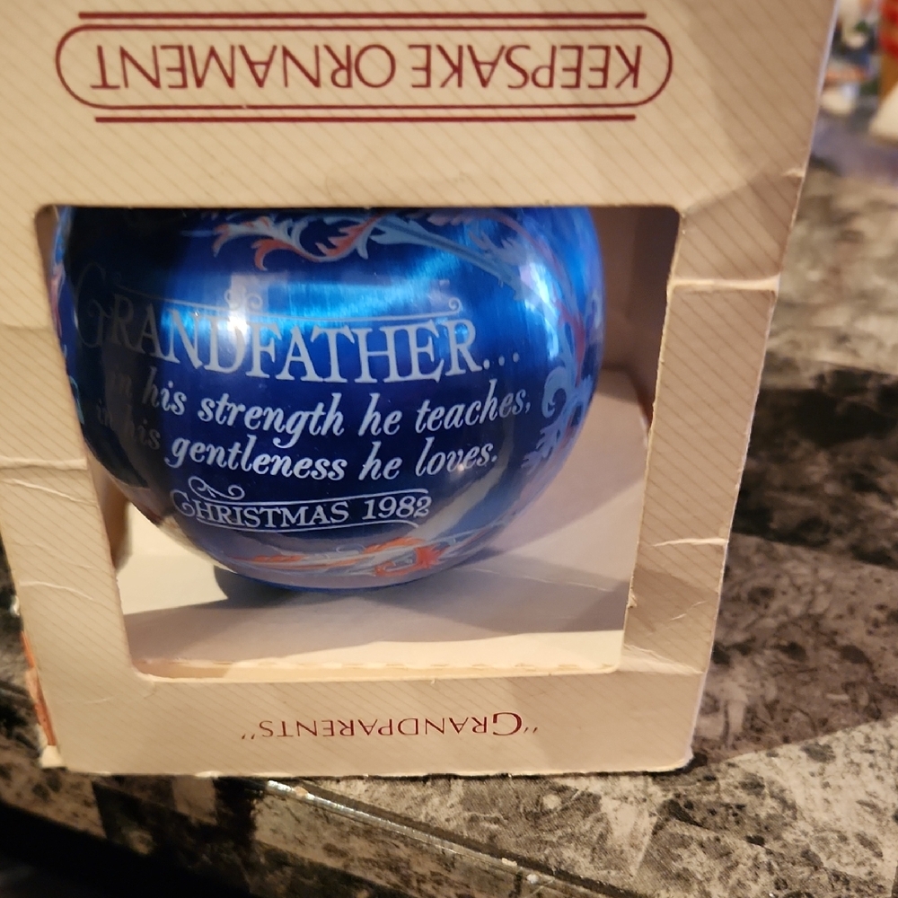 Blue Keepsake Ornament